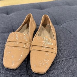 Louise et Cie Glossy Tan Loafers
